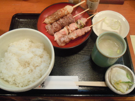 朝定食(焼き鳥)