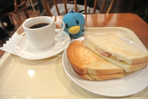 ベーコンチーズサンド