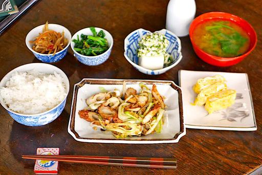 ちくわ炒め定食