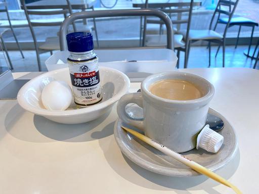 コーヒーとゆで卵