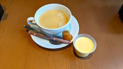 コーヒーとプリン