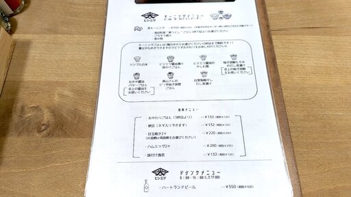 ヒシミツ醤油メニュー