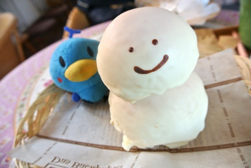 ホワイトチョコのスノーマン
