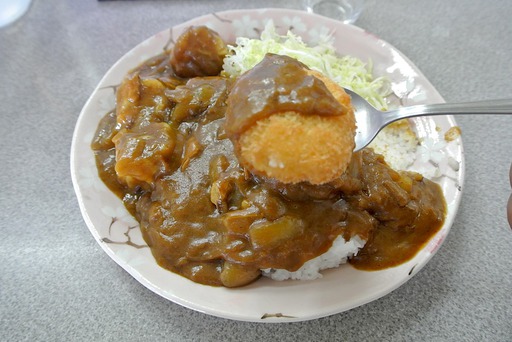 焼売咖喱ライスwithホタテフライ